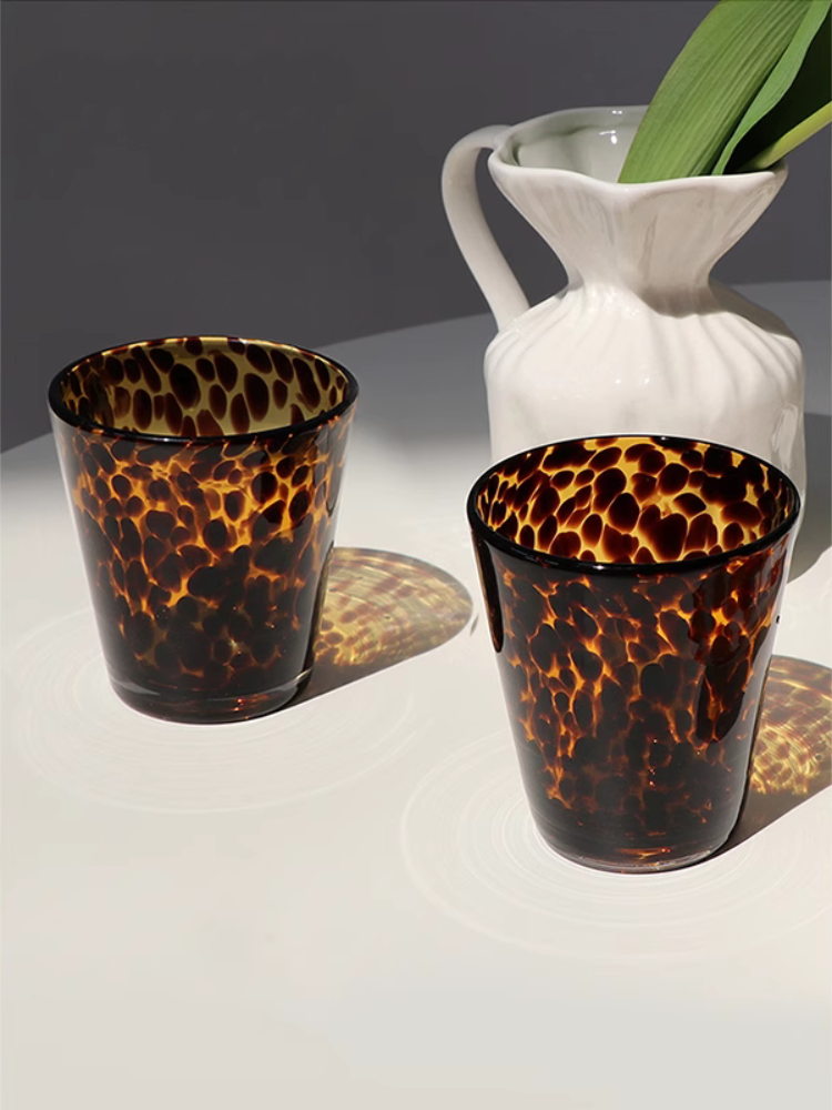 Retro Leopard Glass