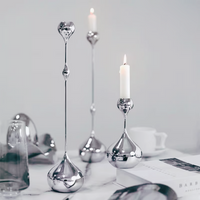 Silver Candlestick Set Modern Living