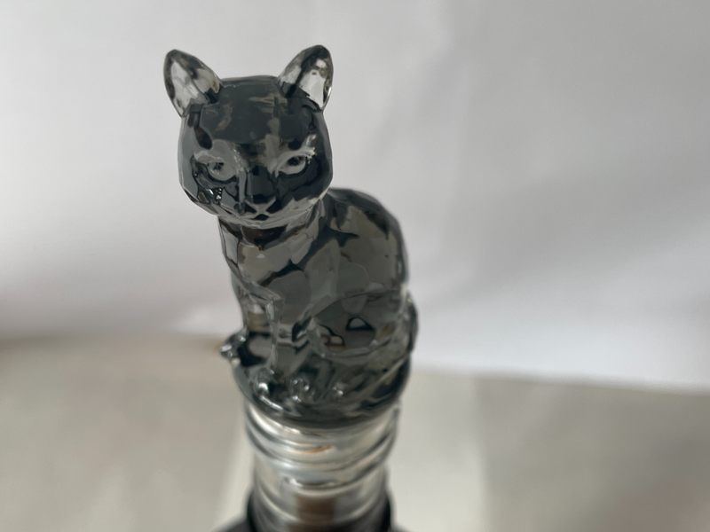 Transparent djurflaskpropp - kattälskare
