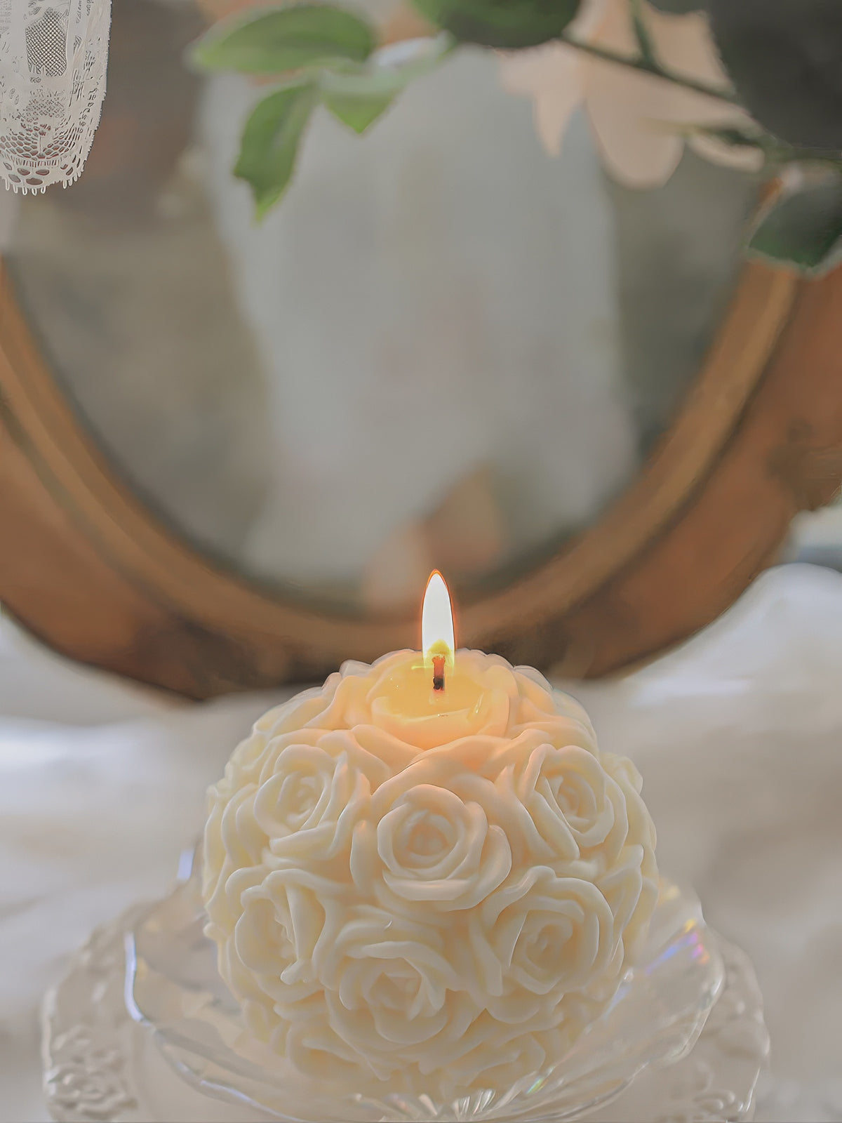 White Rose Blossom - Handcrafted Premium Candle