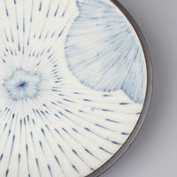 Cherry Blossom Rain: Artistic Tableware - 25cm Ceramic Dinner Plate
