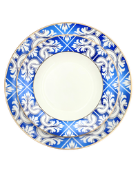 Klassiska sicilianska tallrikar - porslin i keramik