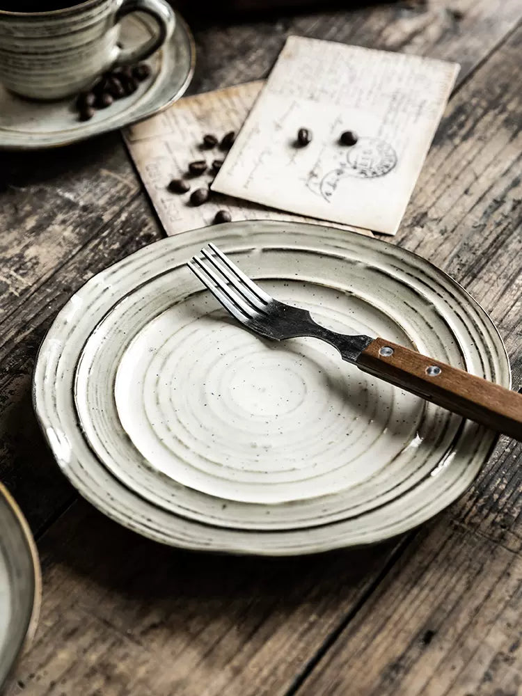 Countryside Tale Dinner Plate 26cm - Rustic Ceramic Design