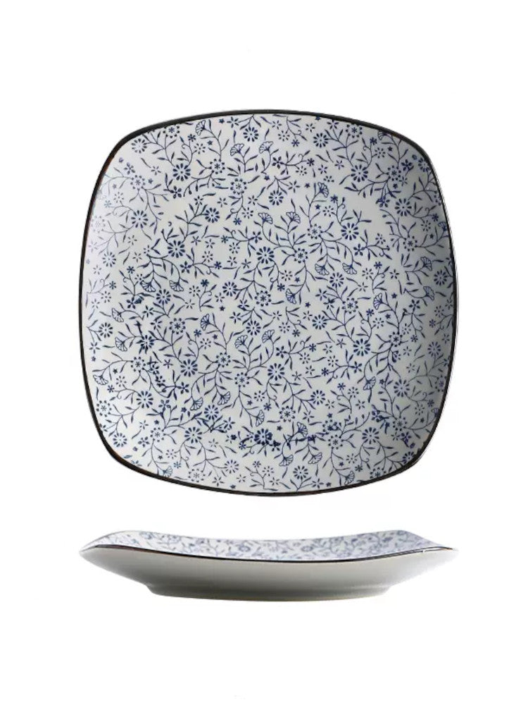 Porcelain Dinner Plate - Floral Minimalism
