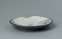 Cherry Blossom Rain: Artistic Tableware - 25cm Ceramic Dinner Plate